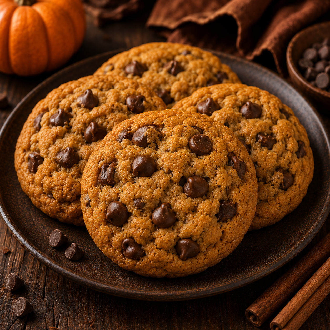 Pumpkin Chocolate Chip Cookie